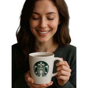 2020 Starbucks Cup Mug Coffee Tea Cocoa Hot 12 Fluid Ounces White Ceramic